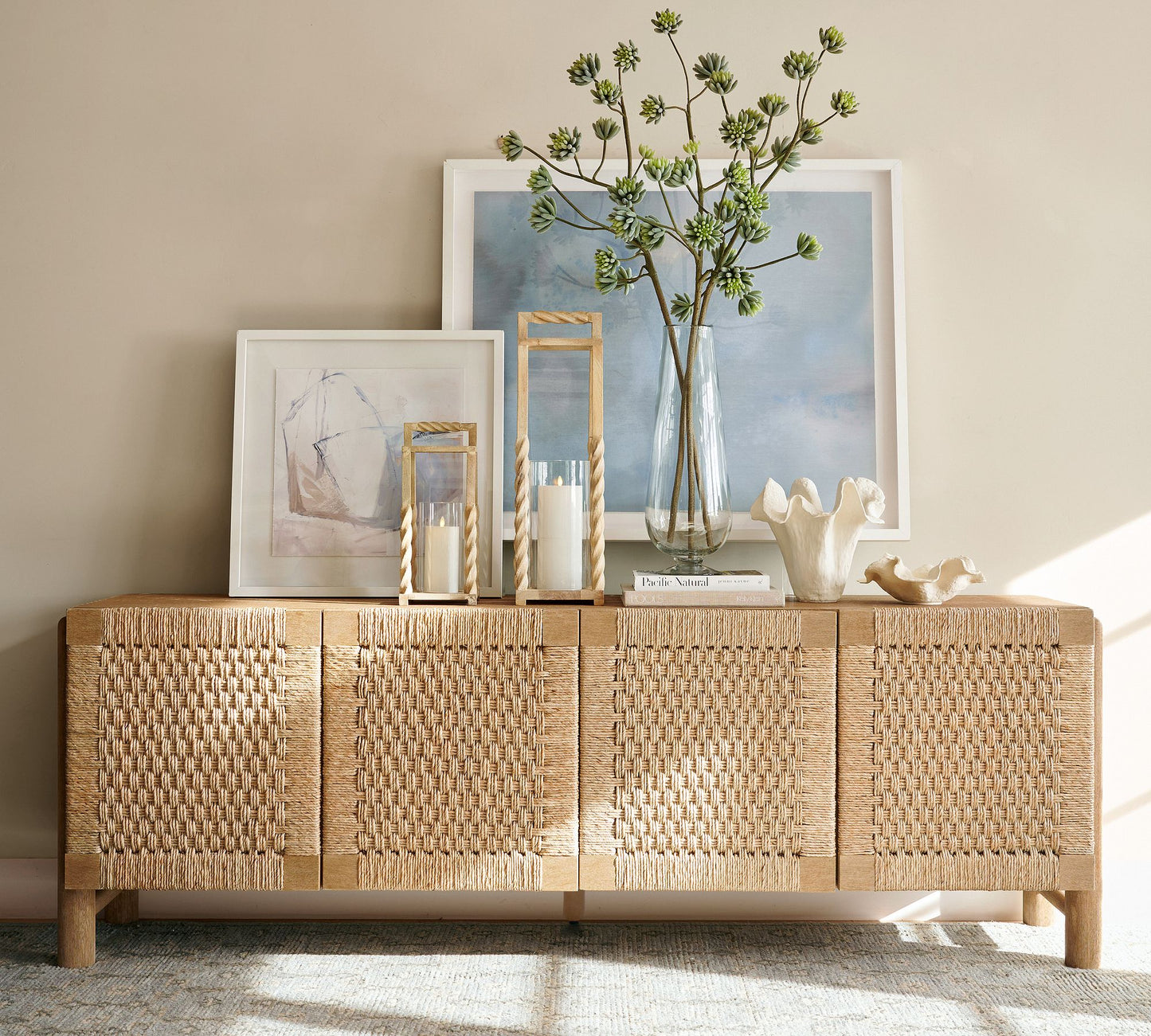 Elegant Coastal-Inspired Console Styling