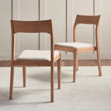 Antakya Modern Solid Wood 4 Seater Round Dining Table Set
