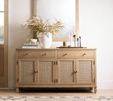 Sausalito Cane Buffet (66")