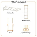 monkey bar with attachments
