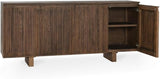 Modern Slatted Wood Sideboard