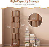 Rotating Corner Bookcase Tower