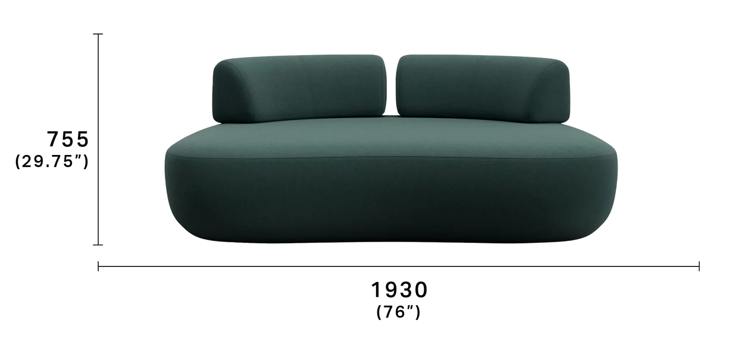 Aura Island Sofa with Deep Seating
