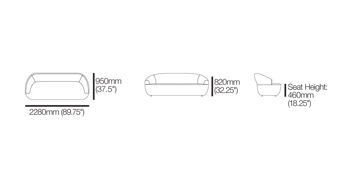 Aura 2.5 Seater Sofa