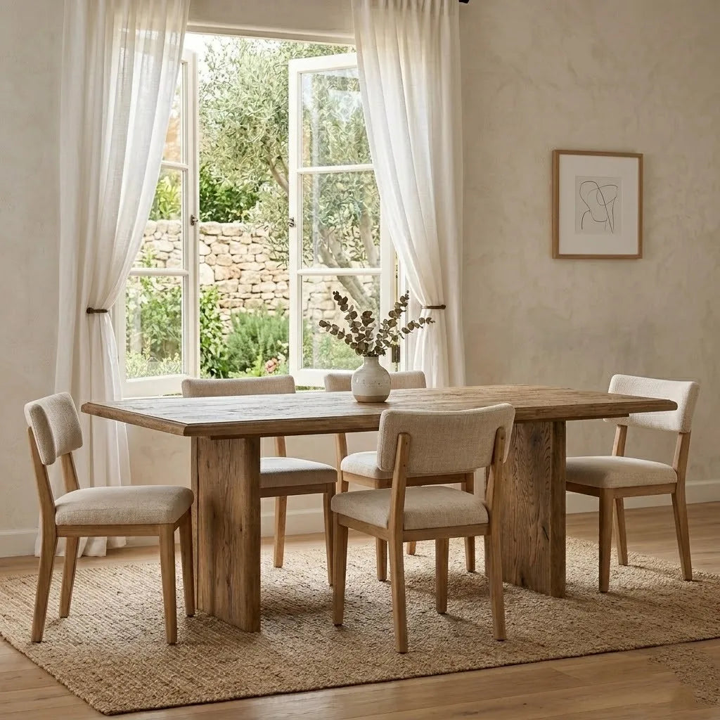 Austin Solid Wood Rectangular Dining Table Set - All Sizes