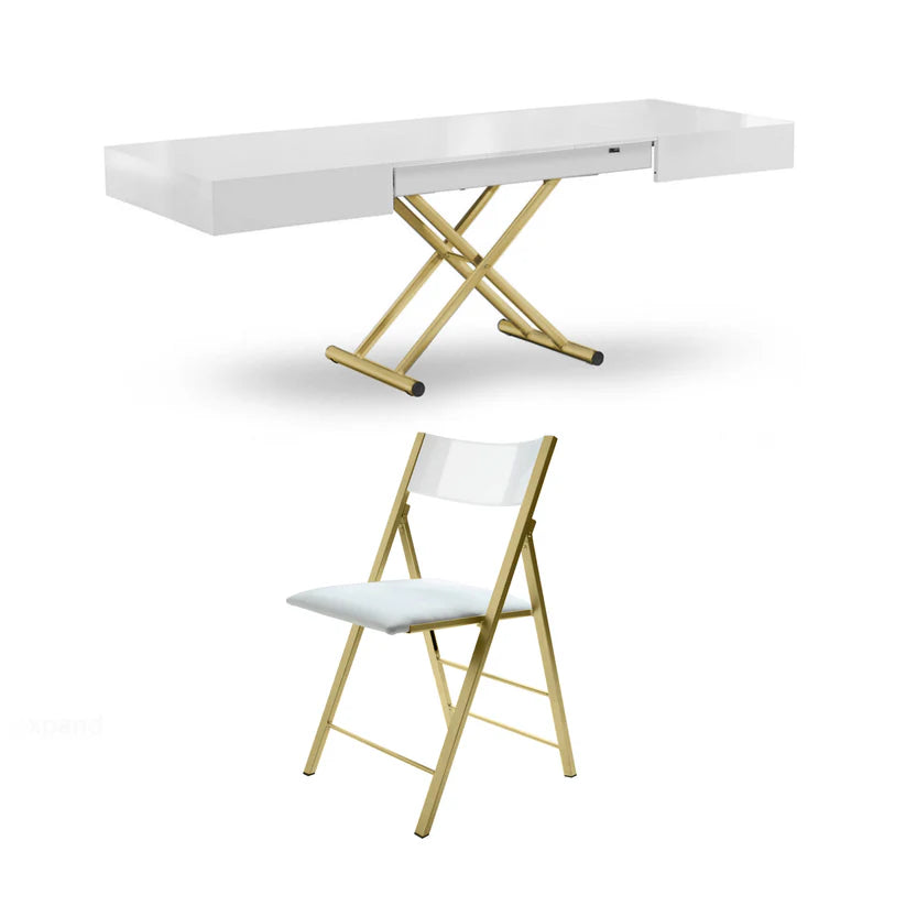 Expandable Box Coffee To Table Dining Set