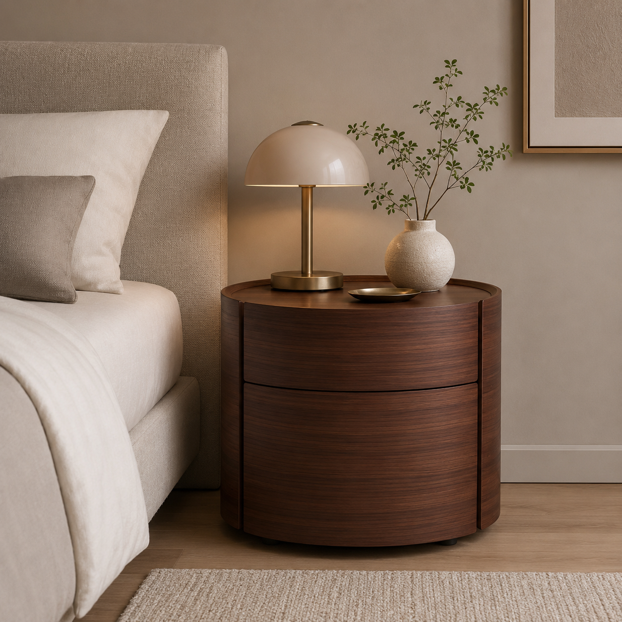 Riven Nightstand with Ceramic Top