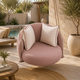 Rosé Luxe Hanging Swing Chair