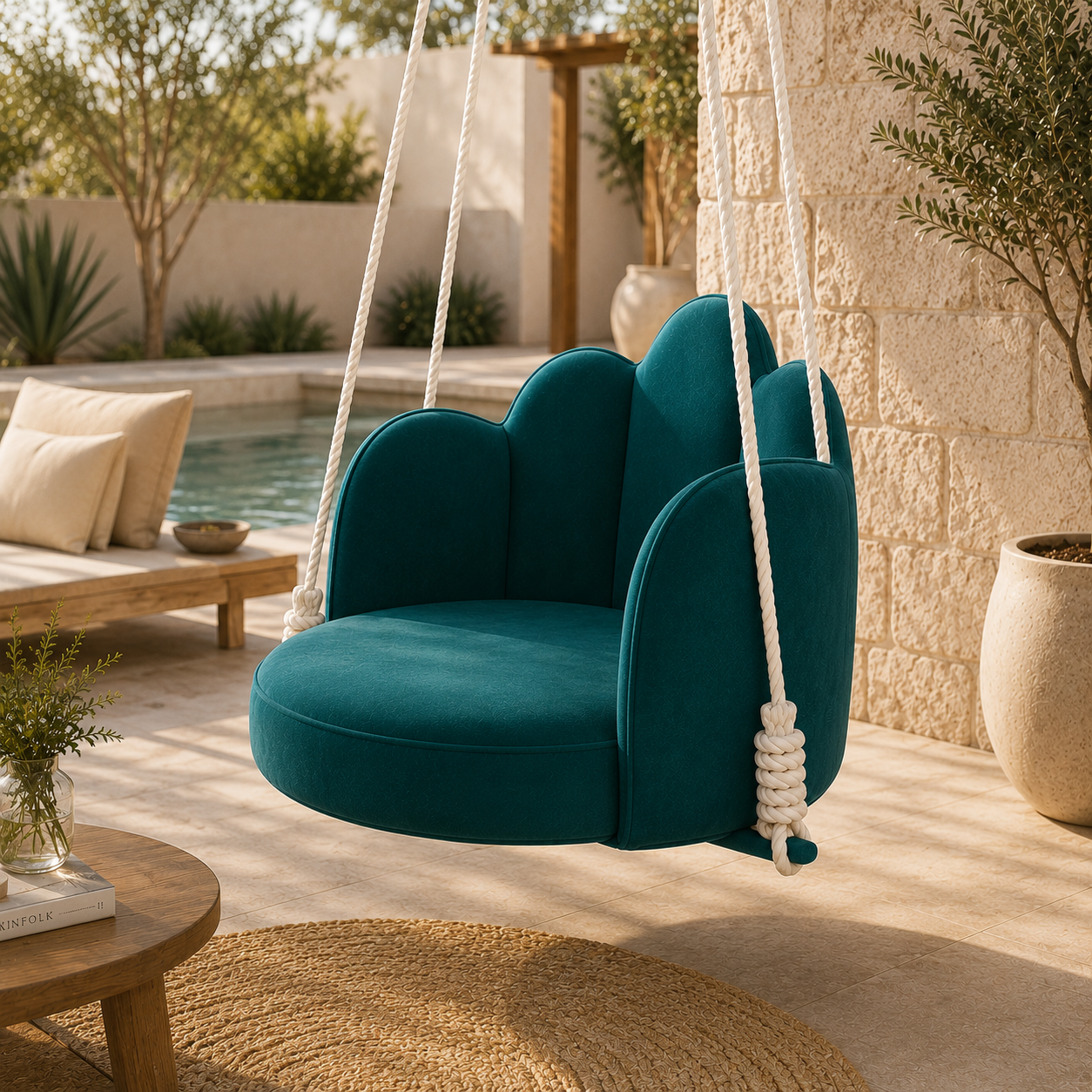 Luna Luxe Hanging Swing Chair