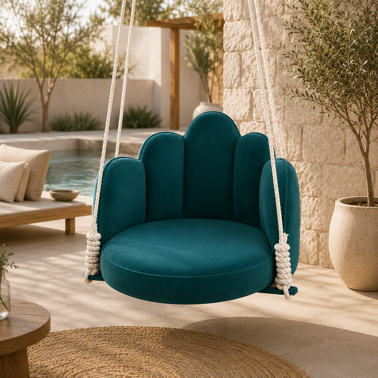 Luna Luxe Hanging Swing Chair