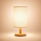 Minimalist Wooden Bedside Lamp,