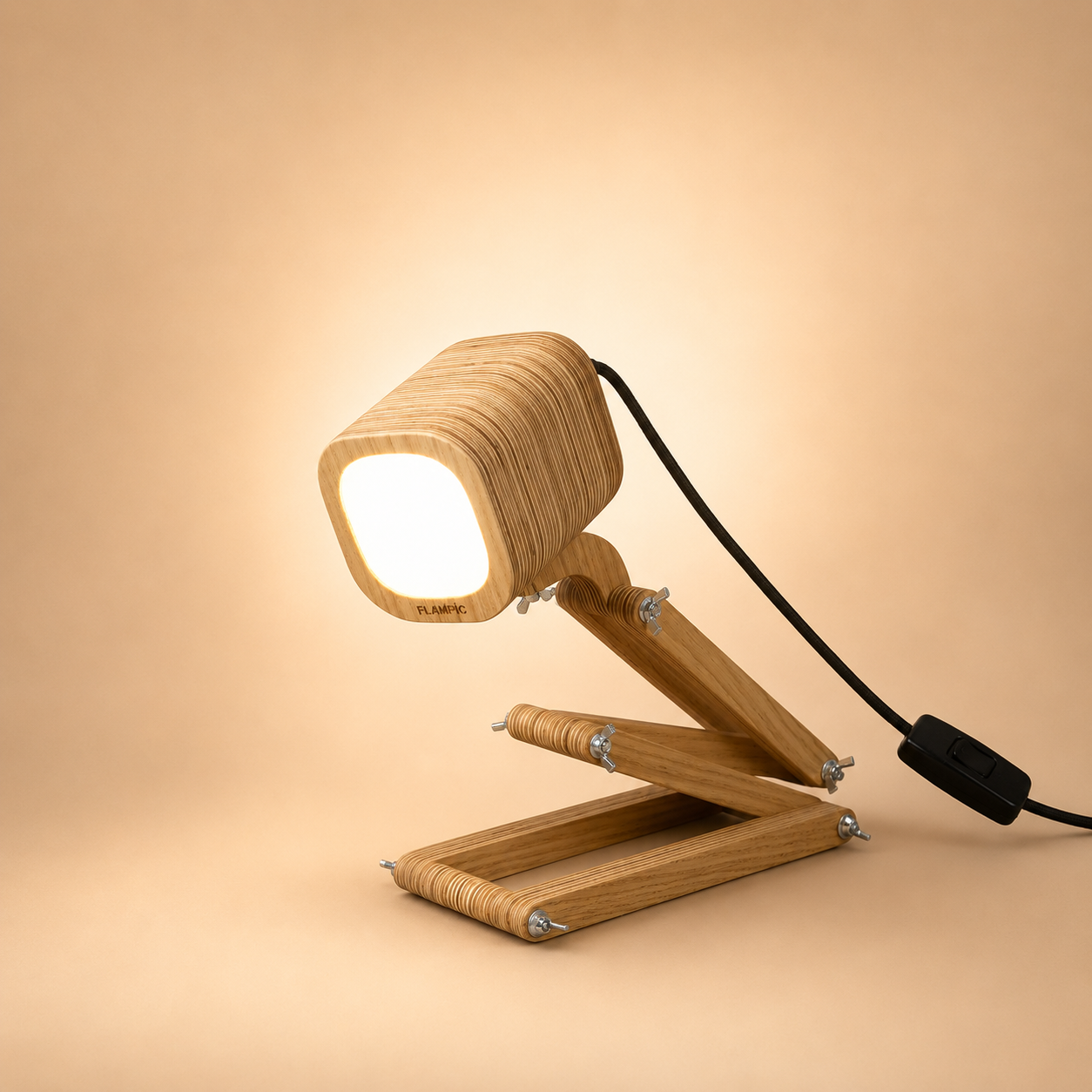 Wooden Desk Lamp
