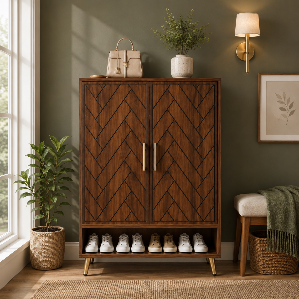 Wooden Shoe Storage