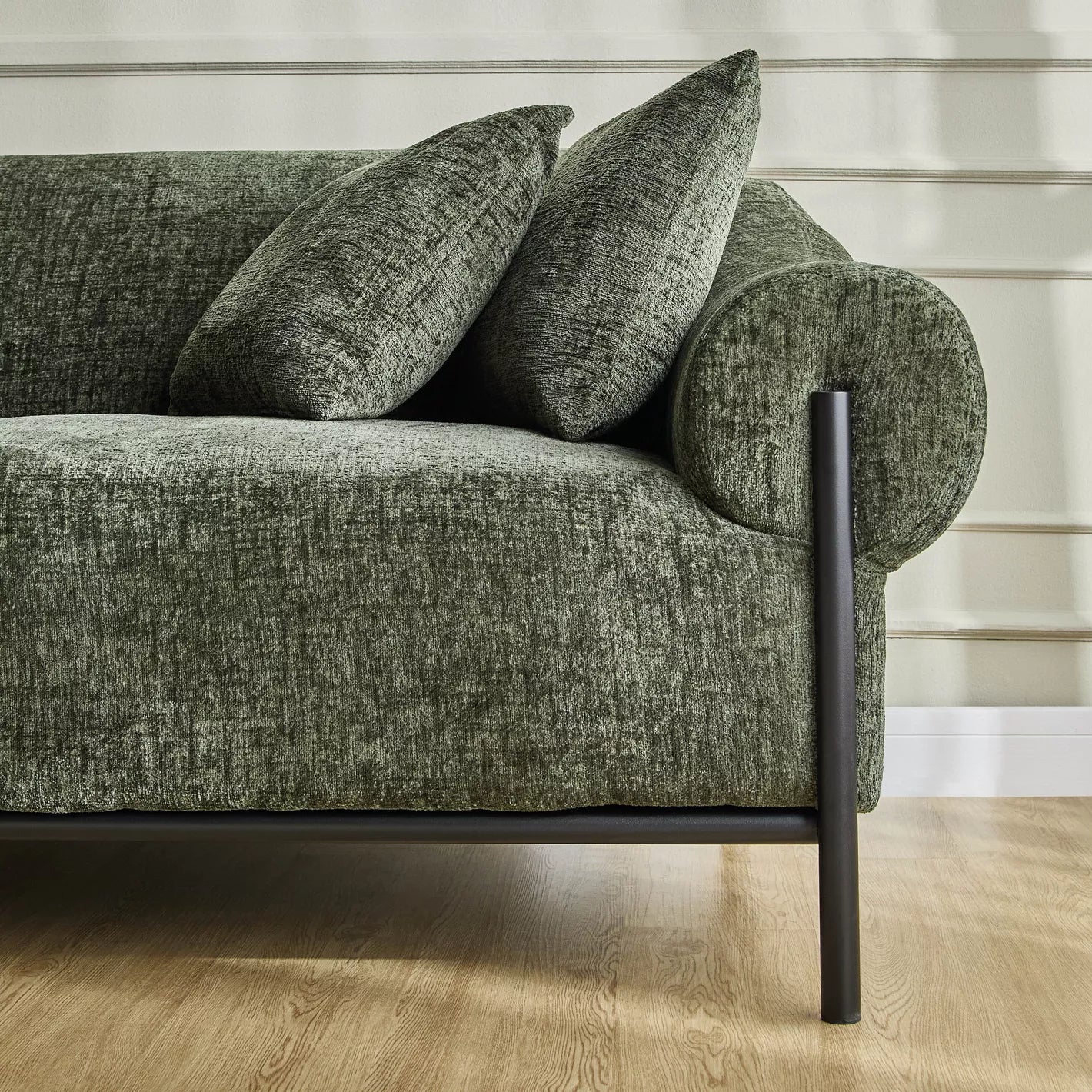 Chelsea velvet fabric 2 Seater Sofa