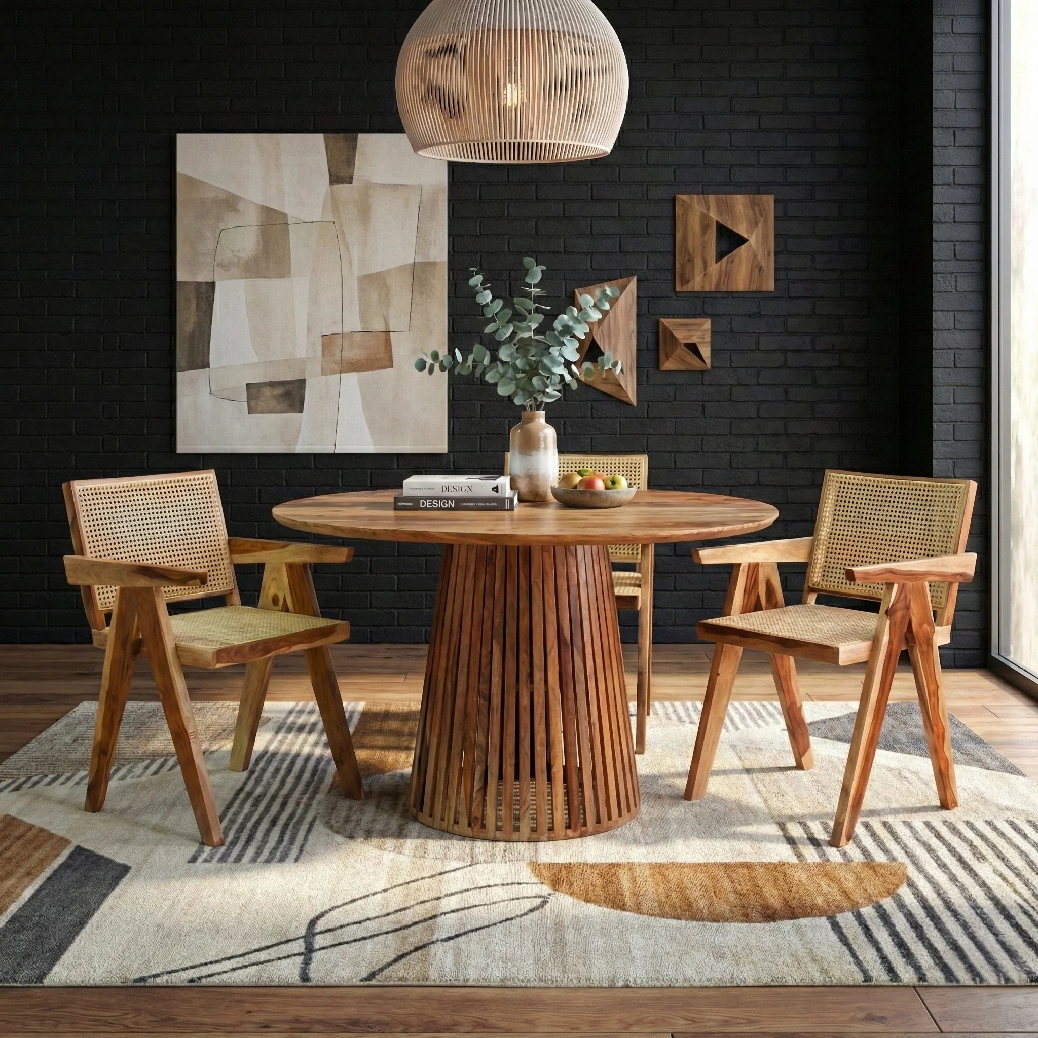 Sheesh Rattan Solid Sheesham