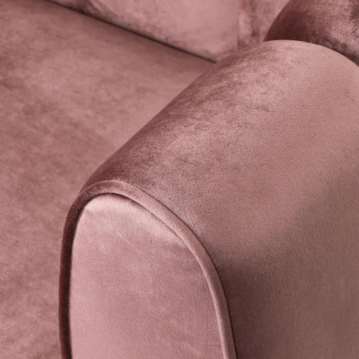 Elizabeth Premium Fabric 4 Seater Sofa ( Pink )