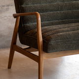 Datsun Armchair - Charcoal Boucle
