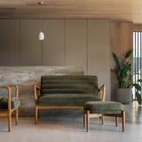 Datsun 2 Seater Sofa - Green Boucle