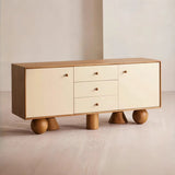 Luxury Beige Liora Storage Console Pune
