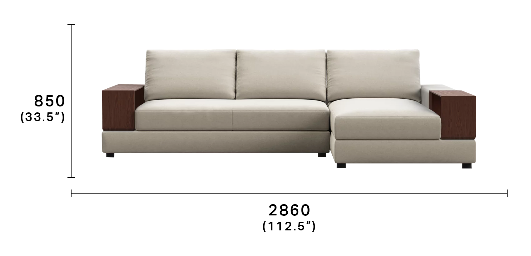Jasper Sectional Sofa with Chaise