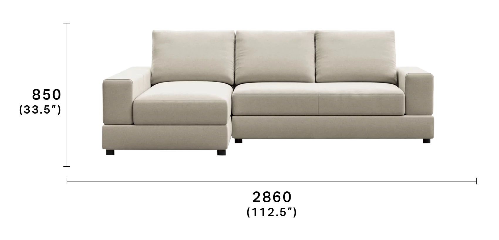 Jasper Sectional Sofa with Chaise