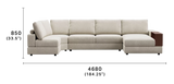 Jasper Sectional Curve U Shape Sofa