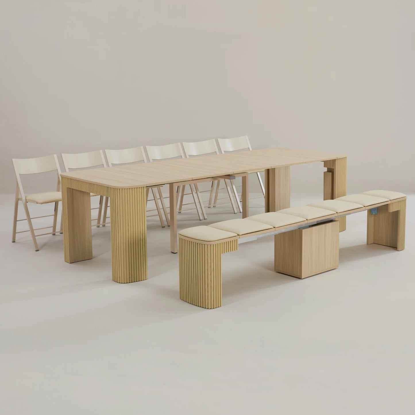 Ultimate Junior Curve - Extending Dining Set