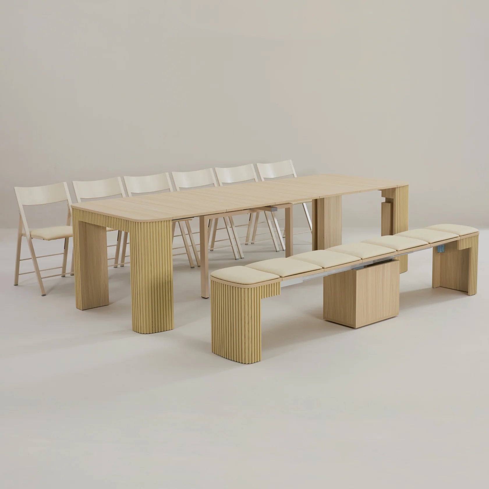 Ultimate Junior Curve - Extending Dining Set