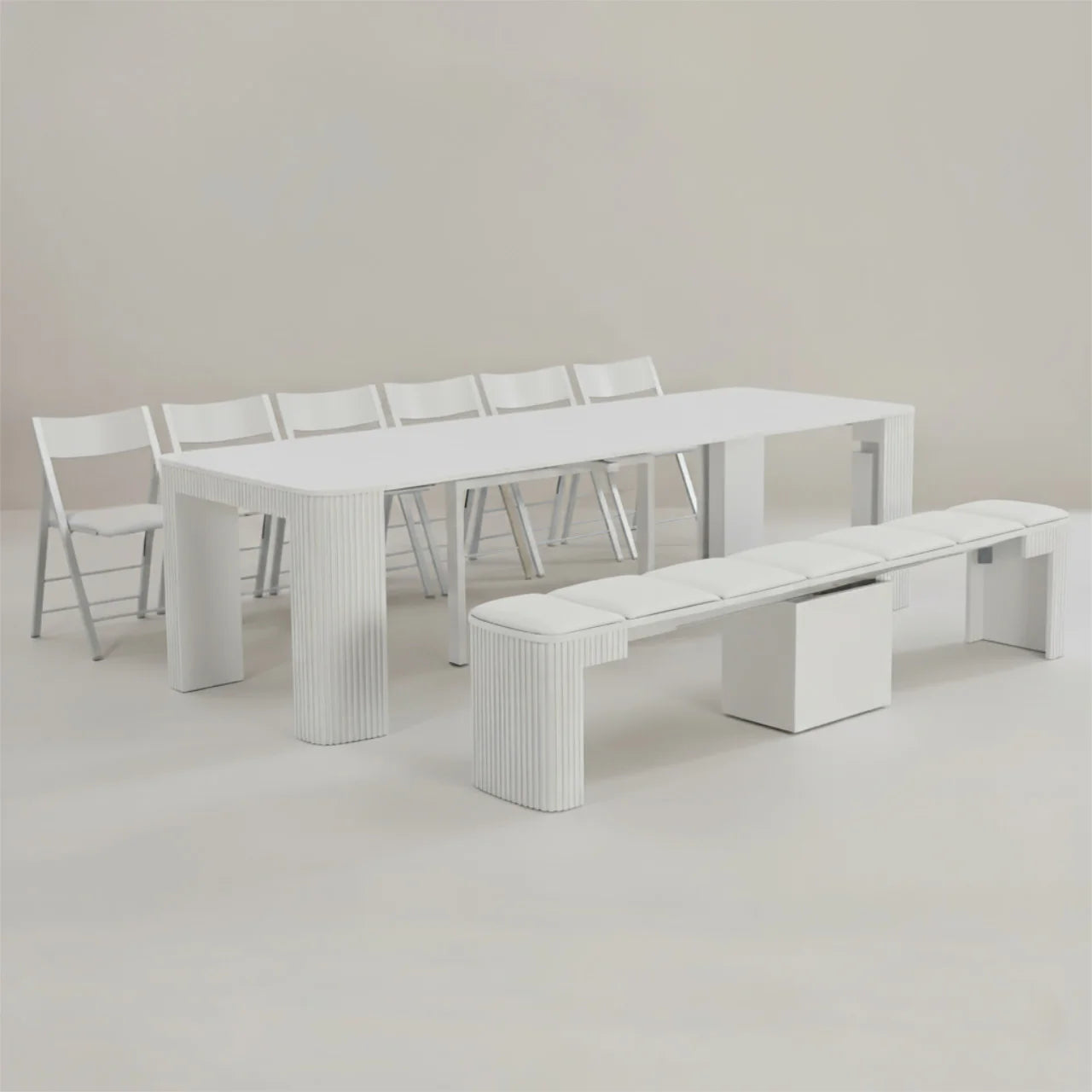 Ultimate Junior Curve - Extending Dining Set