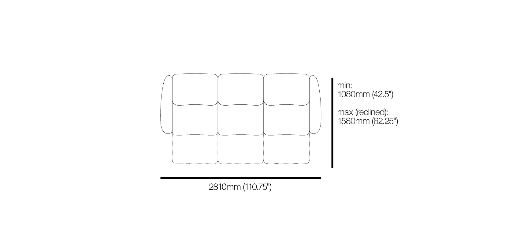 King Cinema Classic 3 Seater