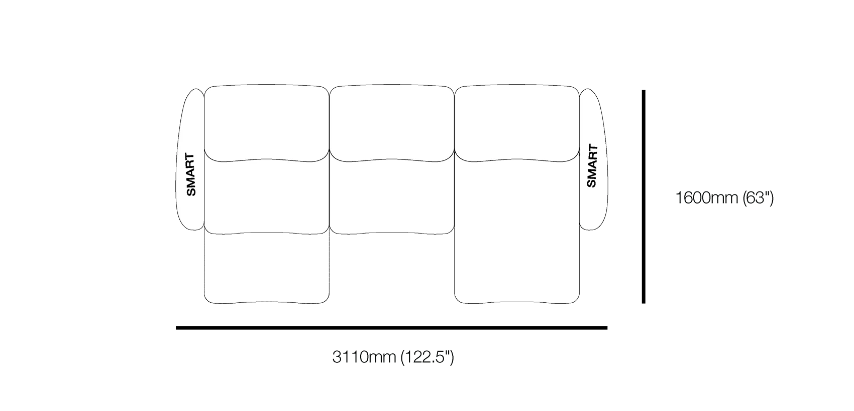King Cinema Classic 3 Seater