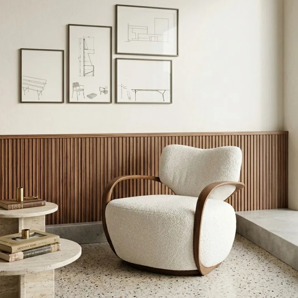 Lelydorp Solid Wood Accent Chair