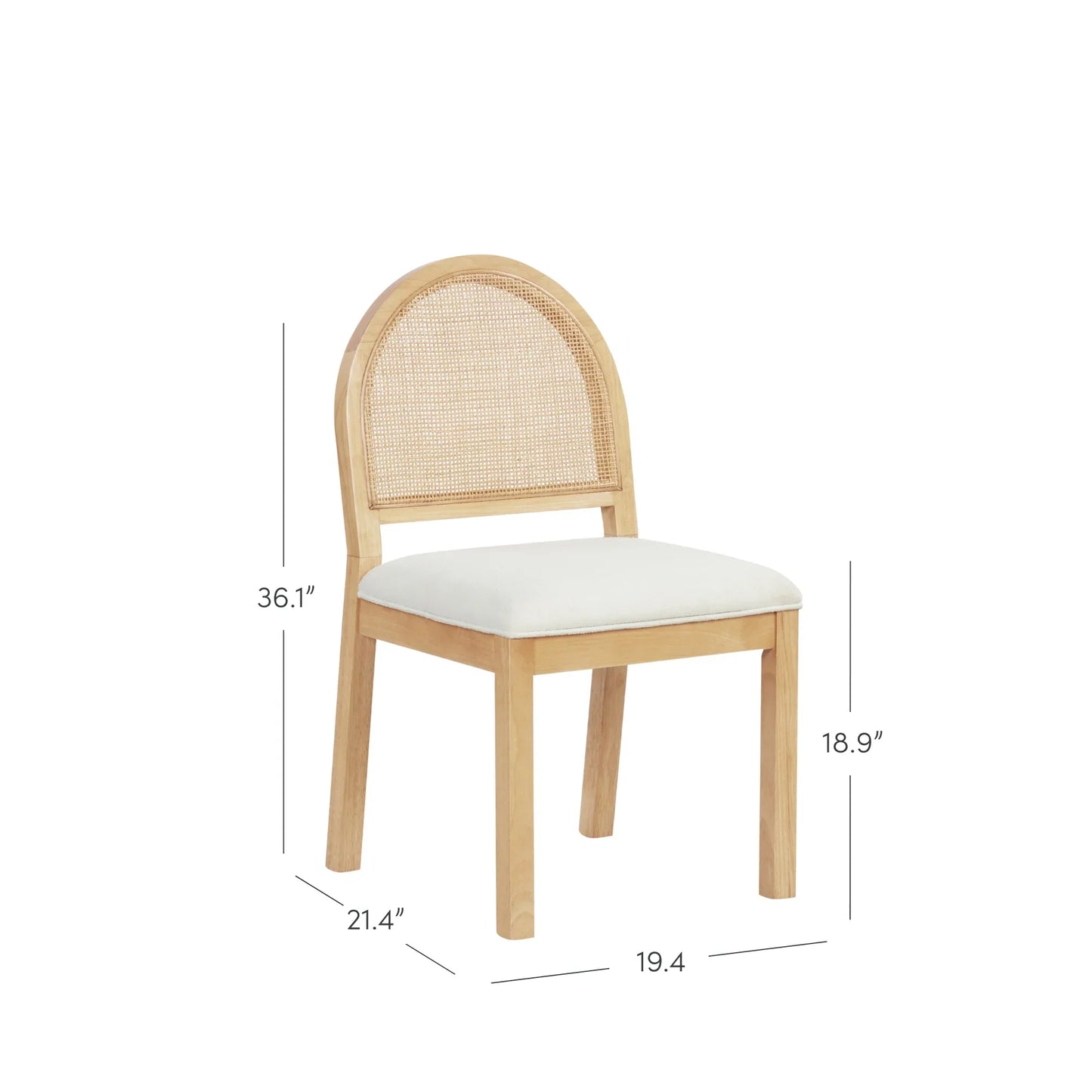 Mariko Rattan Solid Wood Dining Table Set