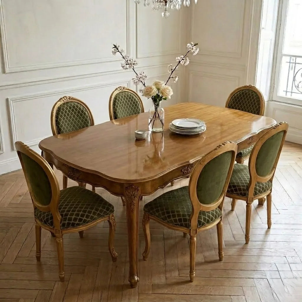 Providencia Solid Wood Dining Table Set - 4