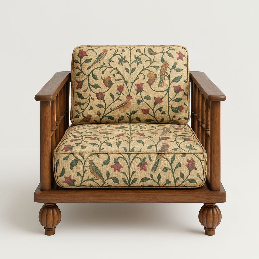 San Salvador Teak Wood Accent Chair