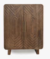 Carved Wooden Bar Cabinet