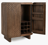 Carved Wooden Bar Cabinet