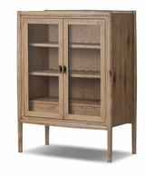 Solid Wood Glass Door Display Cabinet