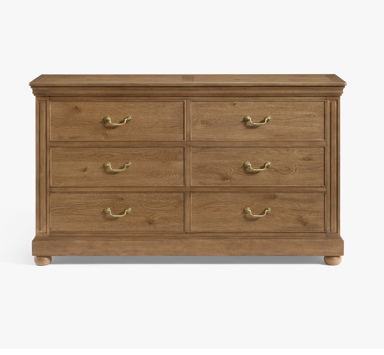 Classic Wooden 6-Drawer Dresser