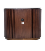 Luxury Fluted 3 Drawer Wooden Chest