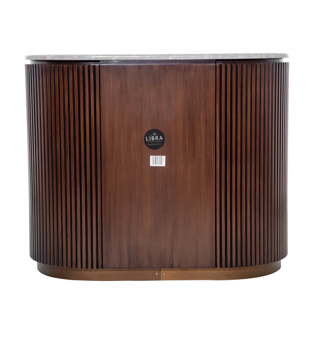 Luxury Fluted 3 Drawer Wooden Chest