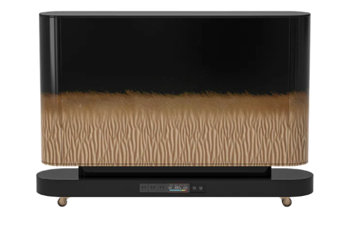 Modern Black Gold Media Console