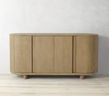 Modern Oak Wood Sideboard Cabinet