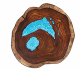 Live Edge Wooden Resin Coffee Table
