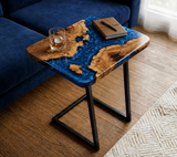 Luxury Epoxy Resin Wooden Side Table