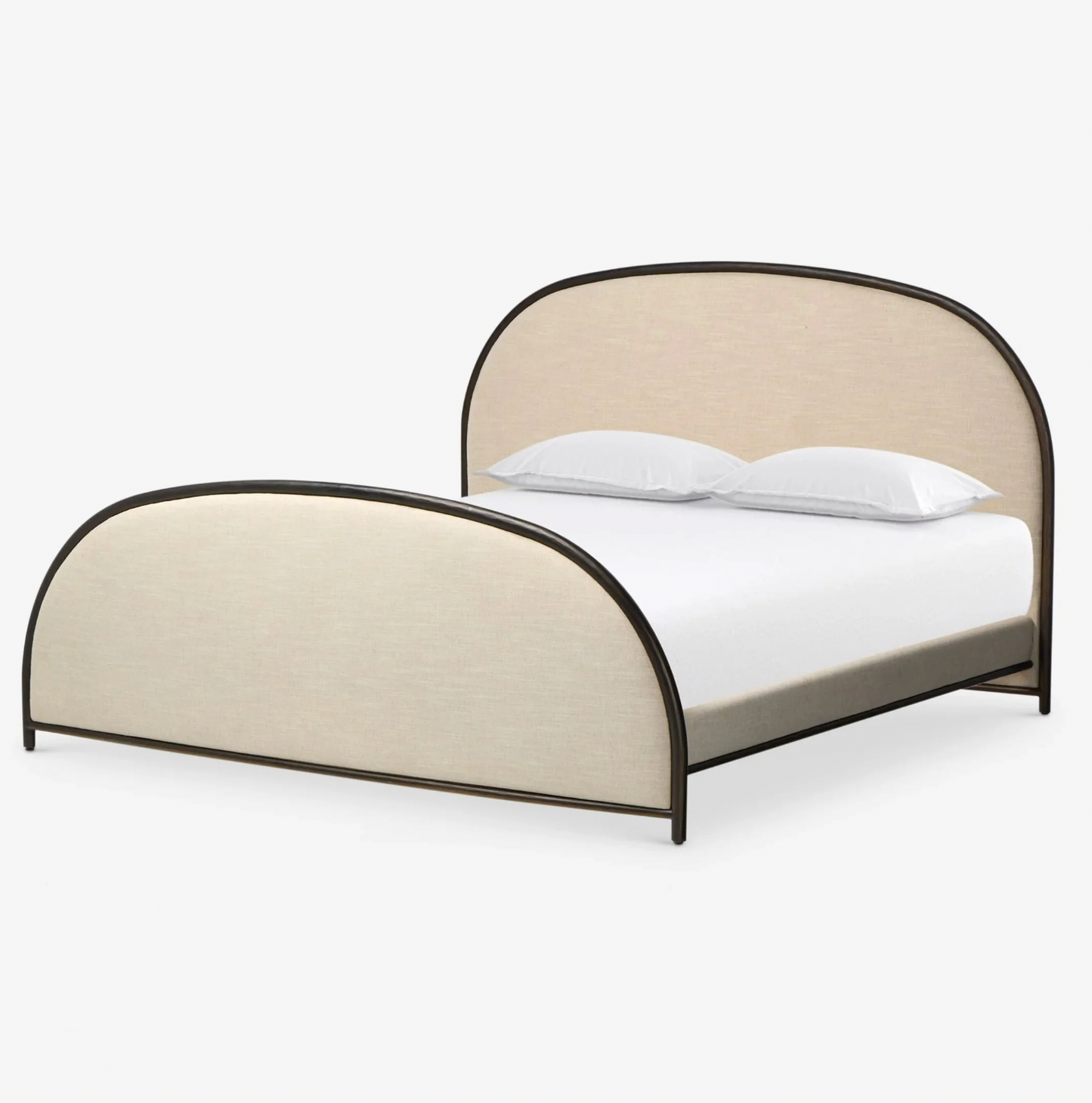 Ivory Arch Upholstered Bed