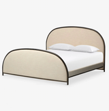Ivory Arch Upholstered Bed