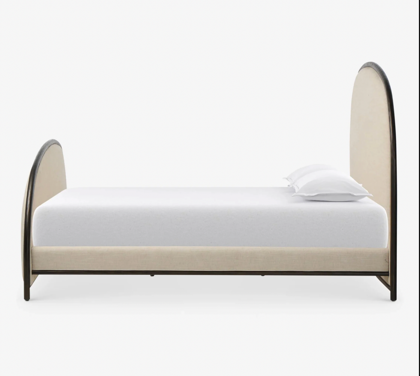 Ivory Arch Upholstered Bed
