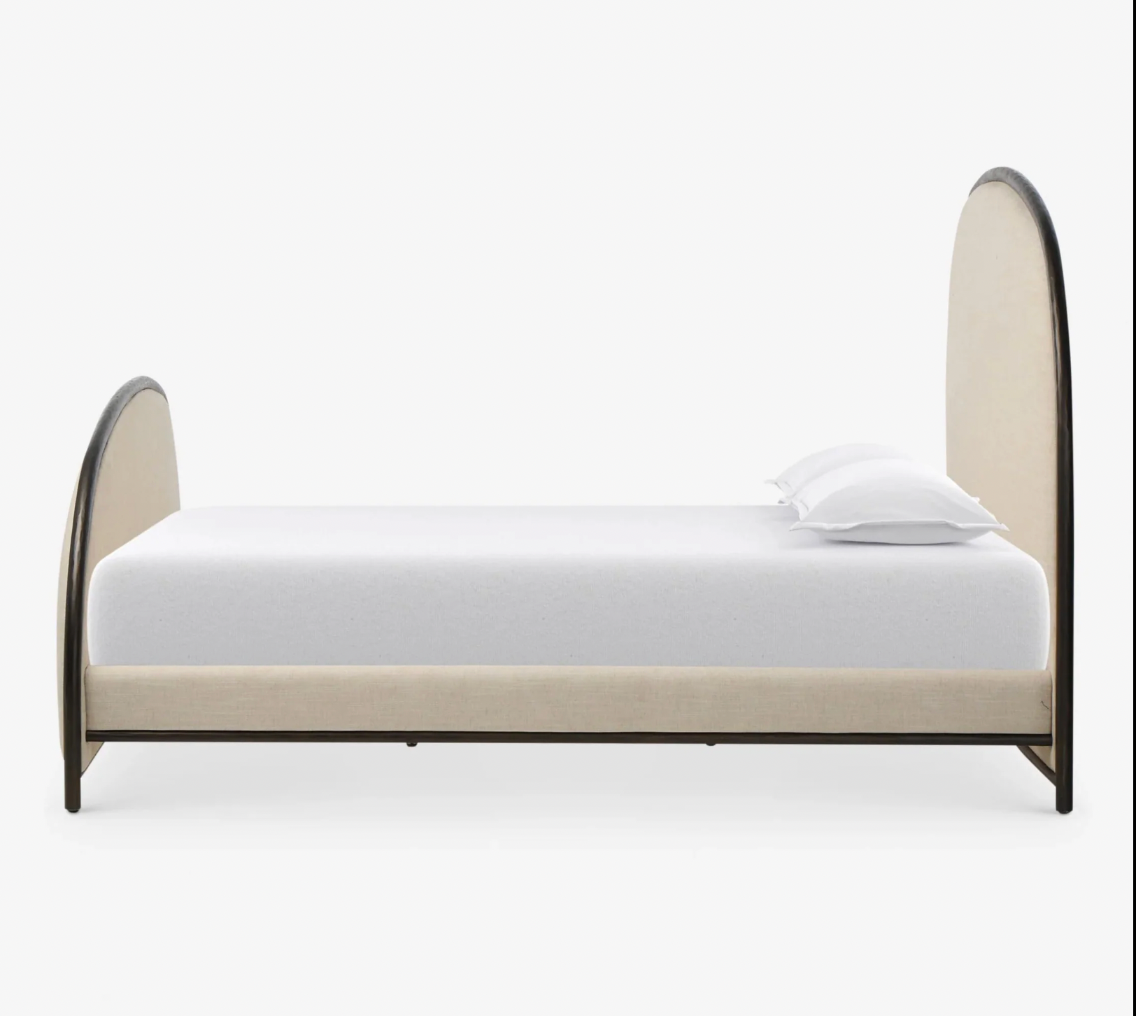 Ivory Arch Upholstered Bed