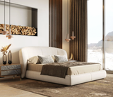 Aurora Curve Upholstered Bed